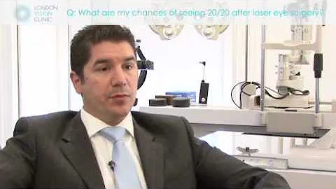 What are my chances of seeing 20:20 after laser eye surgery?