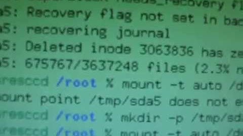 Recovering partition table EXT3 superblock with testdisk Linux
