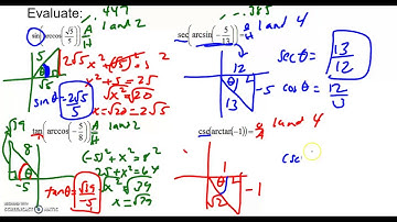 Composition of Trig and Inverse Functions Video #2