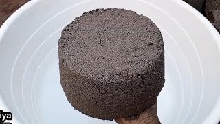 Super Soft fine Sand Cement crumble dipping in water 💦🌊💦 Dry on paste satisfying sound asmr  screenshot 5