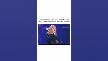 Thumbnail of Joe Alwyn blushing at Taylor Swift while performing gorgeous #shorts #taylorswift #joealwyn