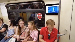 Watching FIFA World Cup 2018 live on Moscow metro