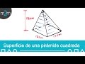 Área de una pirámide con base cuadrada - YouTube