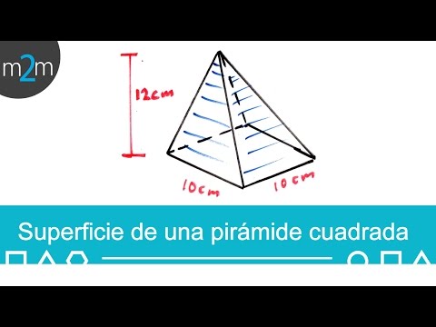 Video: ¿Cómo se encuentra el área de la superficie de una pirámide usando una red?