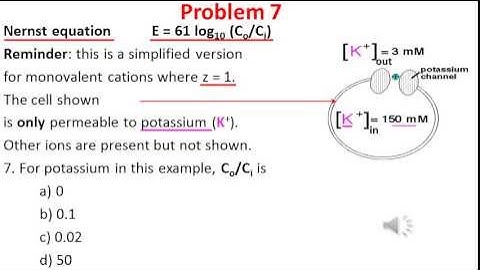 Diffusion and Osmosis problem 7 video