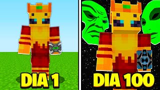 SOBREVIVI 100 DIAS COMO BEN 10 MINECRAFT