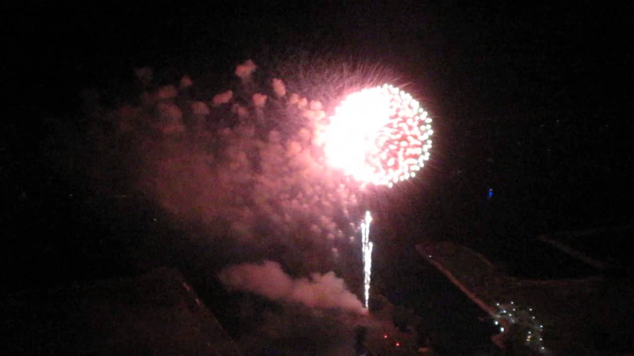 Downtown Buffalo Fireworks July 4th 2014 From Airplane YouTube