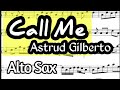 Call Me Alto Sax Sheet Music Backing Track Play Along Partitura