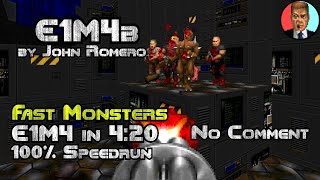 [World Record] UV Fast Speedrun of Doom E1M4b in 4:20 {No Comment}