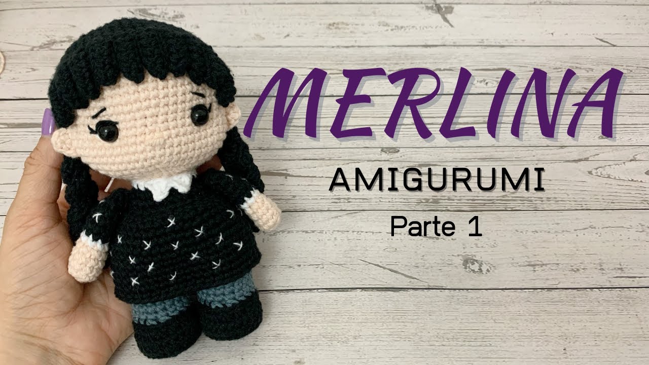 Merlina amigurumi parte 1