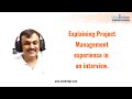 Explaining Project Management Experience in an interview : iZenBridge