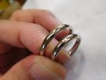 【鍛造の結婚指輪】シンプルな結婚指輪　甲丸リング 幅2.8ミリ