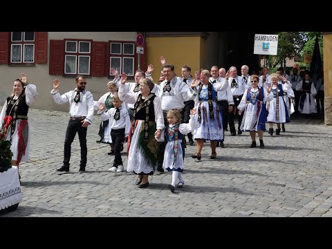 Trachtenumzug Dinkelsbühl 2024 (Heimattag der Siebenbürger Sachsen) in 4K mit Kommentar