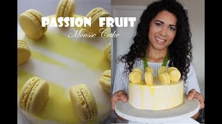 Mirror Glazed /Brazilian Passion Fruit Mousse Cake / Monica Wada