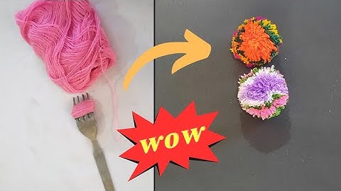 WoW!! Make Multi Color PomPom at Home| Wool Craft