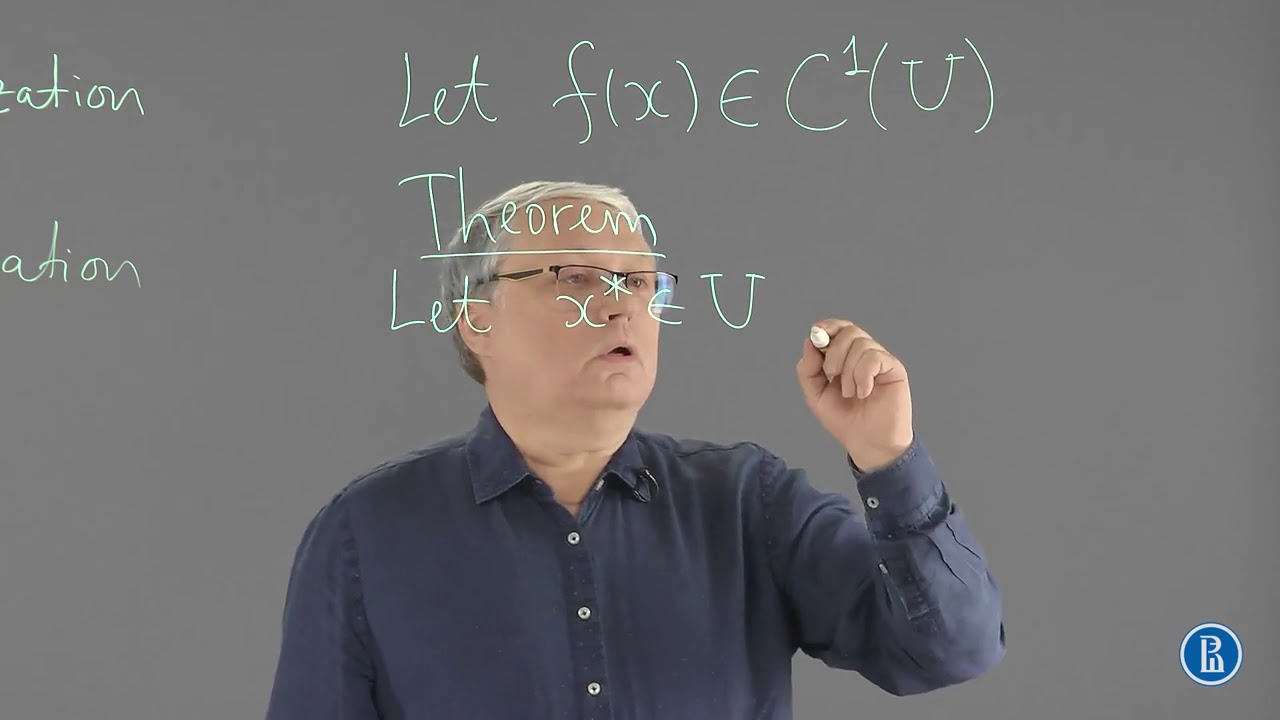 4.3. Unconstrained optimization. - Mathematics for economists