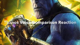 THANOS VOICE COMPARISON REACTION