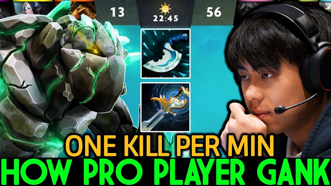 ANA [Tiny] How Pro Ganking One Kill Per Min 7.22 Dota 2
