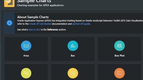How to export and import chart plugins from Sample Charts in oracle apex 20.2