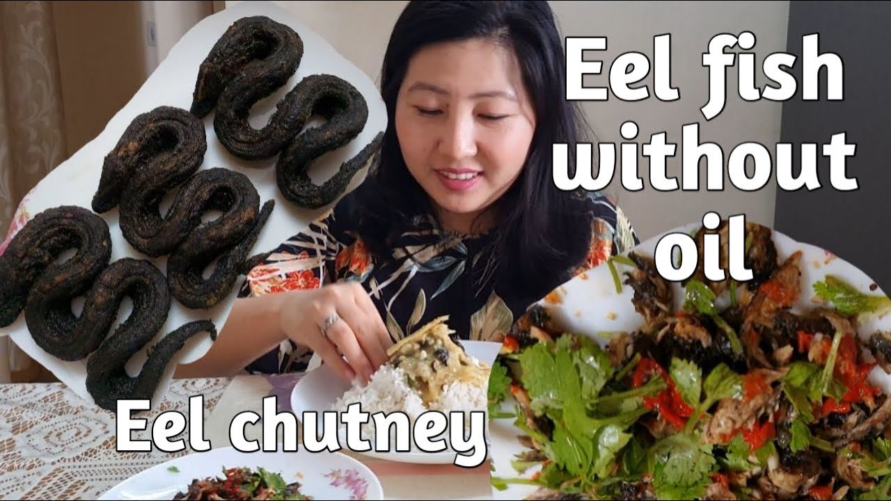 Dry Eel fish without oil recipe Ngaprum paanga thongba Umarok ka