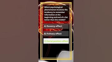 Unlocking the Secrets of Memory: The Psychology of Primacy and Recency Effects