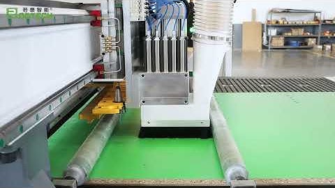 【CNC ROUTER with auto loading and unloading and labeling】#youtube #cnc #woodworking #machine #wood
