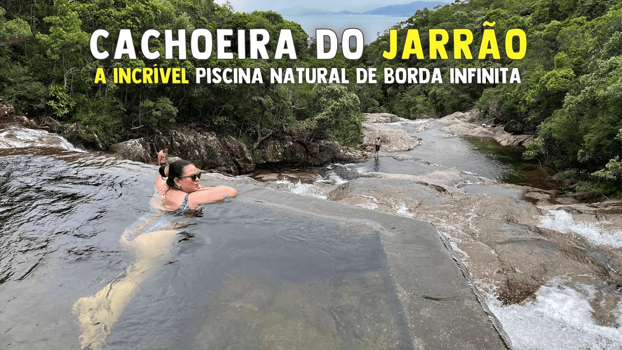 Cachoeira do Jarrão a Incrível Piscina Natural de Borda Infinita em Palhoça/SC, Grande Florianópolis