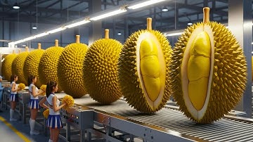 Inside a Modern Dried Durian Factory The Shocking Process Behind Your Favorite Tropical Snack!