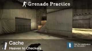 Grenade Practice : Cache Smoke - Heaven to Checkers