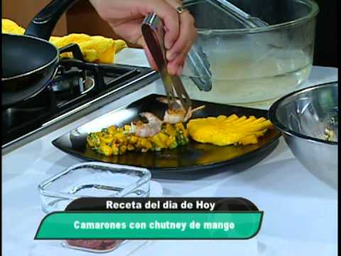 Video: Camarones Con Chutney De Mango