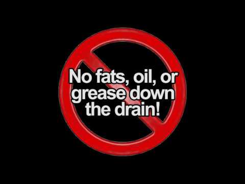 No Fats Oils Or Grease Down The Drain
