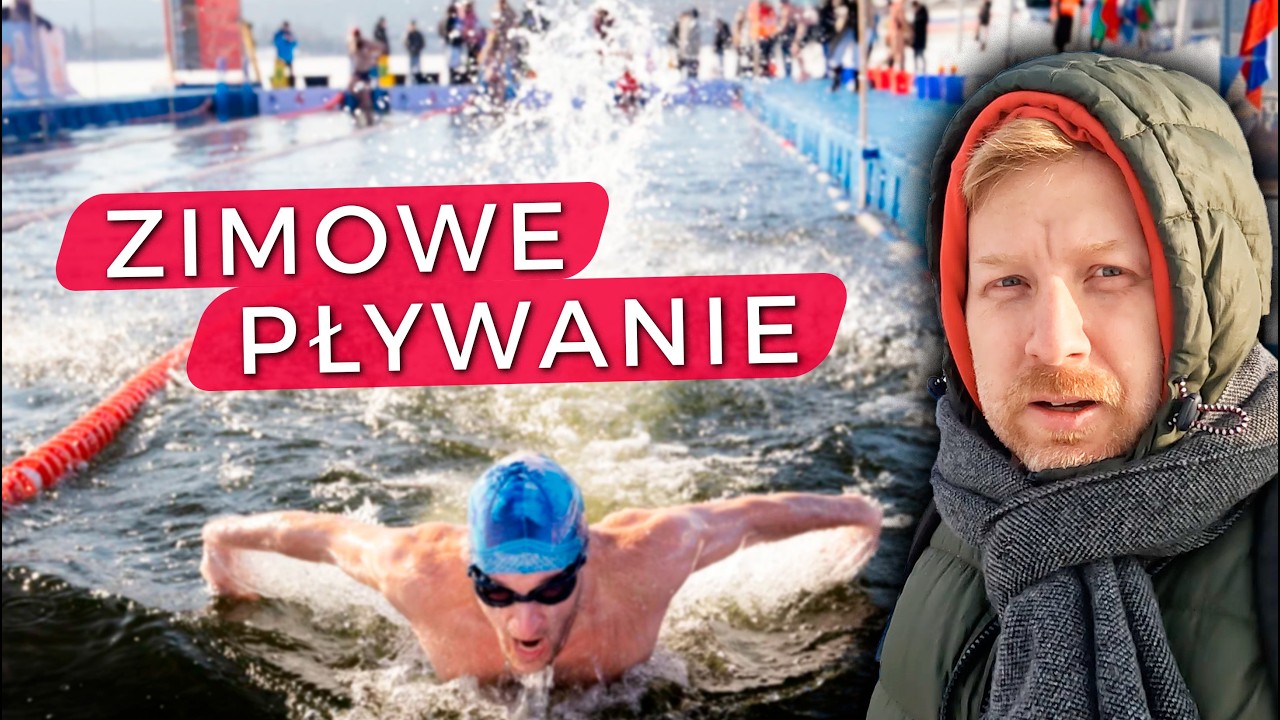 Pływanie sportowe przy –20°C w Moskwie 😲 #Rosja