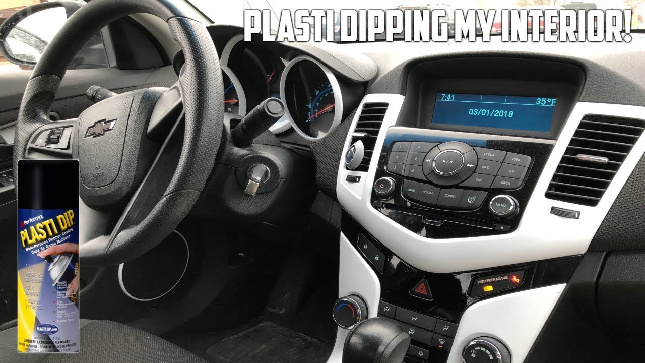 Plasti Dipping My Car Interior