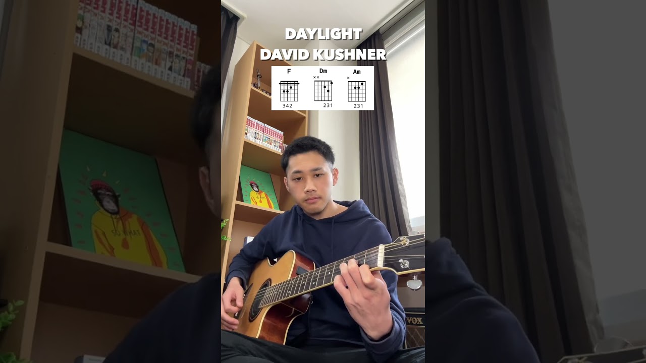 David Kushner - Daylight (YU Easy Guitar Tutorial) 