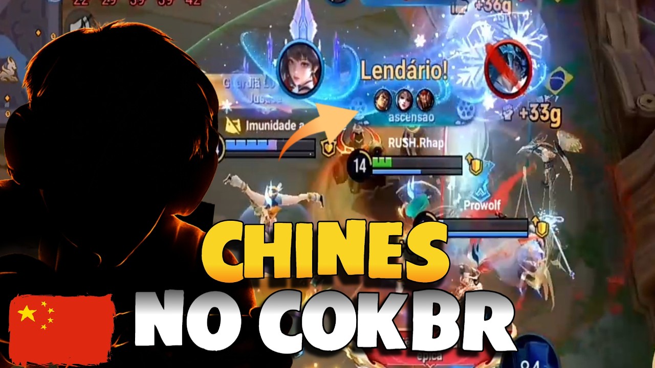PRO PLAYER CHINÊS VAI ESTÁ NO CHOKBR JOGA MUITO DE ADC - Honor of kings 