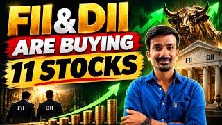 FII & DII Heavy Buying 🚨 | These 11 Stocks Are On Their Radar! | Screener.in