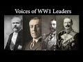 Voices of world war i leaders