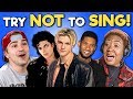 GENERATIONS REACT TO TRY NOT TO SING ALONG CHALLENGE