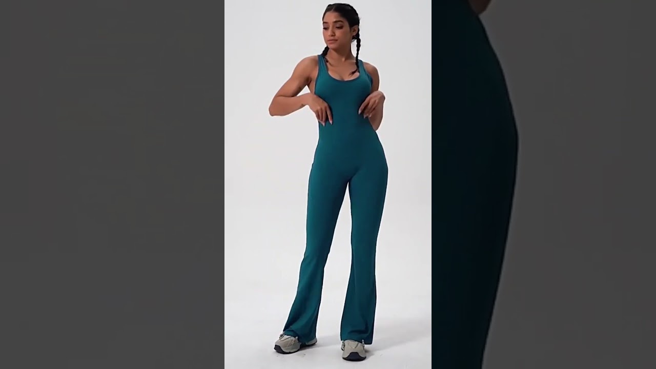 Quick-Drying Hip-Lifting Wide Leg Jumpsuit