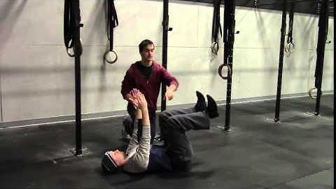 Deadbug with Contralateral Hand to Knee