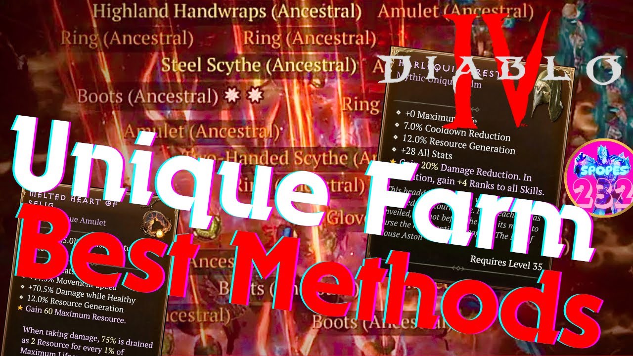 Best Way to Farm Unique Items in Diablo 4