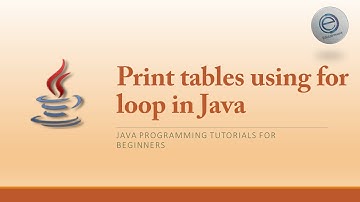 13.4 - Printing Tables using For Loop - Java Programming Tutorials 2019 - Urdu/Hindi