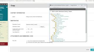 Blackboard - Copy Item from One Class into Another