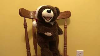 Gemmy 1998 Dillard’s Hip Swinging Bear - here comes Santa Clause