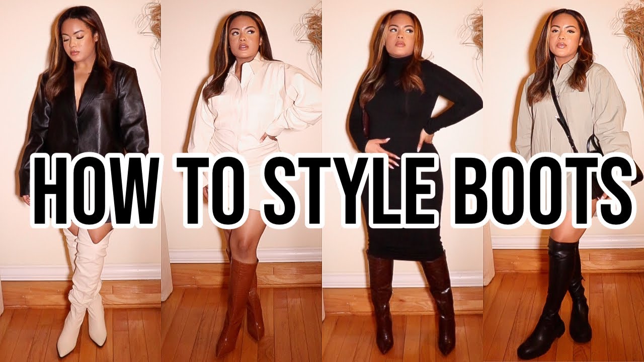 HOW TO STYLE BOOTS FOR WINTER (WINTER BOOT HAUL) | SHALYNN