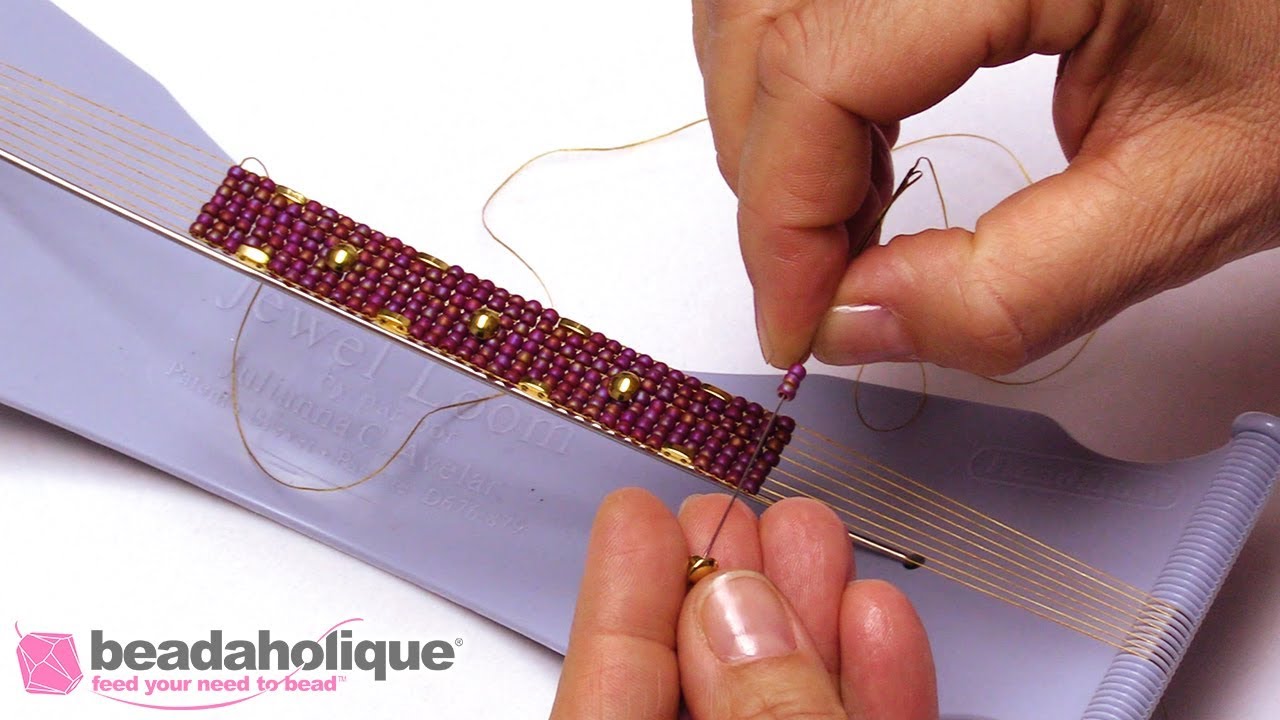 How to Use Cymbal Bead Substitutes with 8-0 Seed Beads in Loom