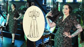 How to Draft A Classic Vintage Dress // Waist Yoke 1930's/1940's Dress