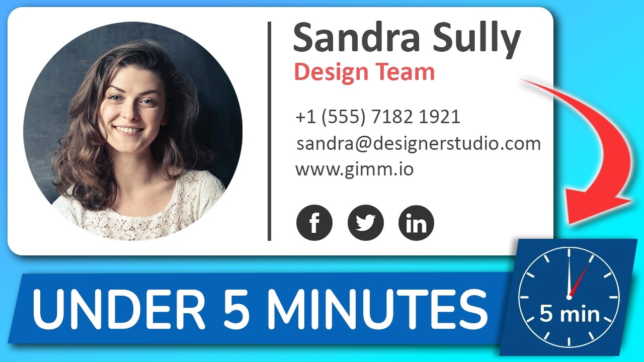 How To Create A Professional HTML Email Signature In Under 5 Minutes