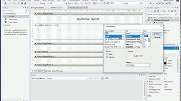 Designing the Crystal report