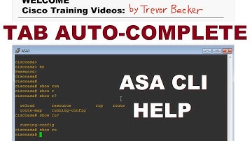 Tab Key Auto Complete CLI Feature : Intro to ASA Firewalls : Cisco Training Videos